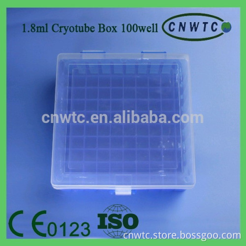 100 well 1.8ml Cryovial Tube Plastic Box